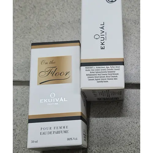 Photo de l’avis officiel: EKUIVAL PARFUME On the Floor — risque: Risque chimique