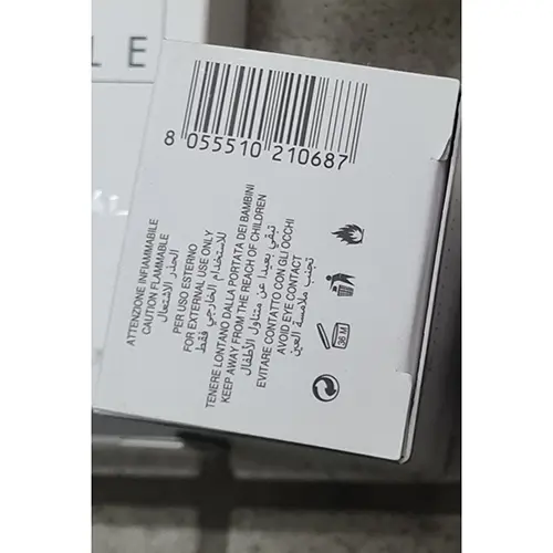 Photo de l’avis officiel: EKUIVAL PARFUME Essenza di sale — risque: Risque chimique