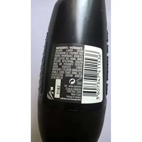 Photo de l’avis officiel: Adidas INTENSIVE Cool&amp;Dry 72h Déodorant — risque: Risque chimique