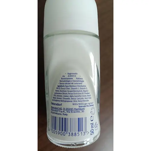 Photo de l’avis officiel: Nivea dry comfort PLUS Déodorant — risque: Risque chimique