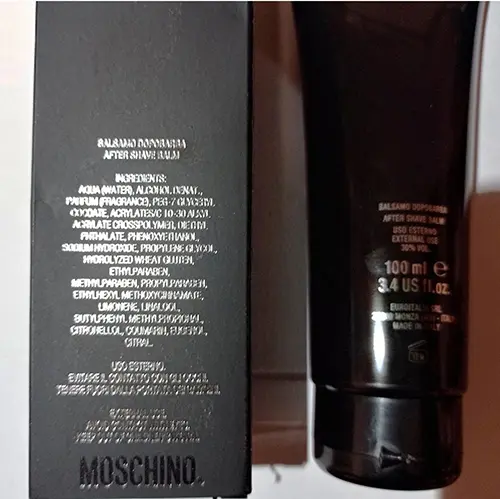 Foto dell’avviso ufficiale: Moschino Moschino Forever Dopobarba — rischio: Rischio chimico