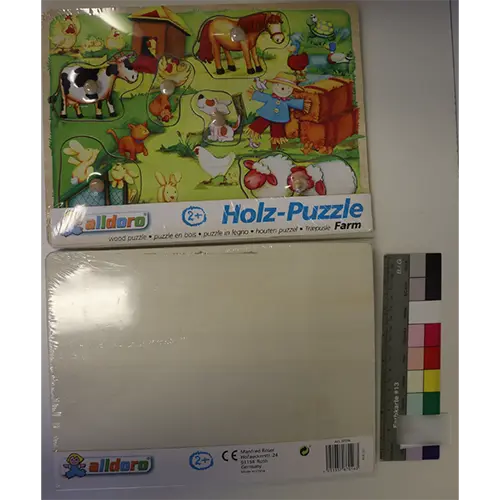 Photo de l’avis officiel: alldoro Holz-Puzzle Puzzle en bois — risque: Étouffement