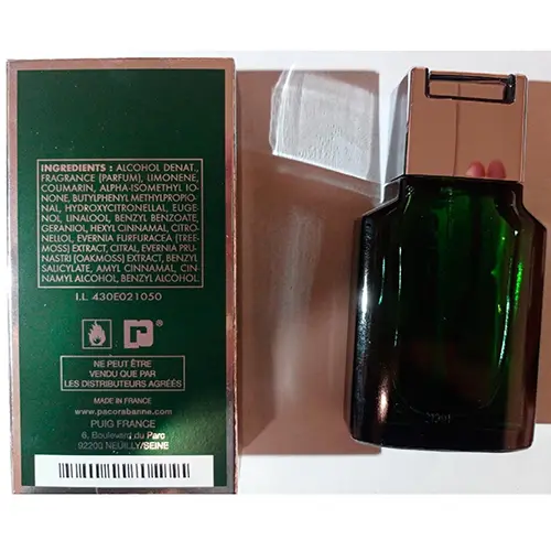 Photo de l’avis officiel: Paco Rabanne pour homme Eau de toilette — risque: Risque chimique