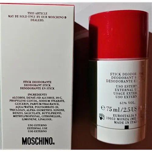 Photo de l’avis officiel: Moschino Friends Déodorant — risque: Risque chimique