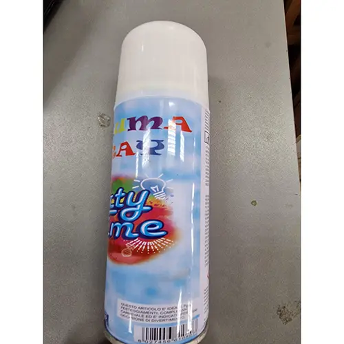 Photo de l’avis officiel: SCHIUMA SPRAY PARTY TIME Mousse de pulvérisation décorative — risque: Incendie