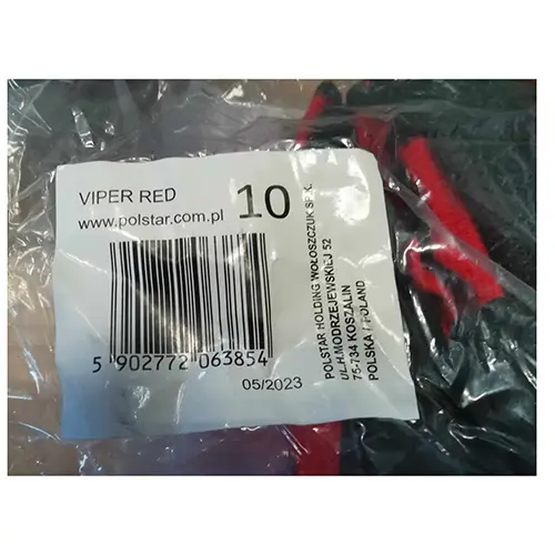 Foto do aviso oficial: VIPER RED Luvas de proteção — risco: Cortes