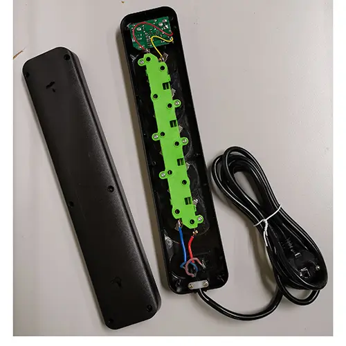 Foto do aviso oficial: Meilepai / facaio FAC-Power Strip Black (SOCKET) Chumbo da extensão — risco: Choque elétrico