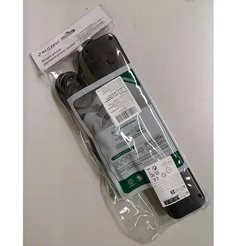 Foto do aviso oficial: Meilepai / facaio FAC-Power Strip Black (SOCKET) Chumbo da extensão — risco: Choque elétrico