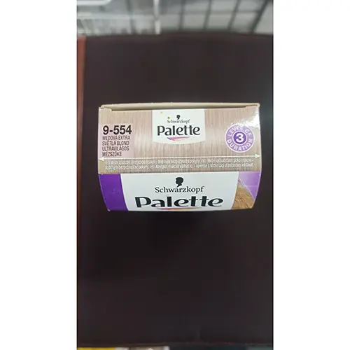 Foto aus der offiziellen Meldung: Schwarzkopf Palette INTENSIVE COLORCREME Haarfärbemittel — Risiko: Chemikalie (SR/01906/25)