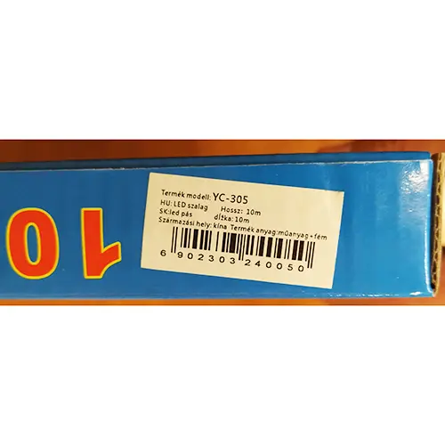 Foto do aviso oficial: SMD LED 10 M Lamp Belt Corrente de iluminação — risco: Choque elétrico