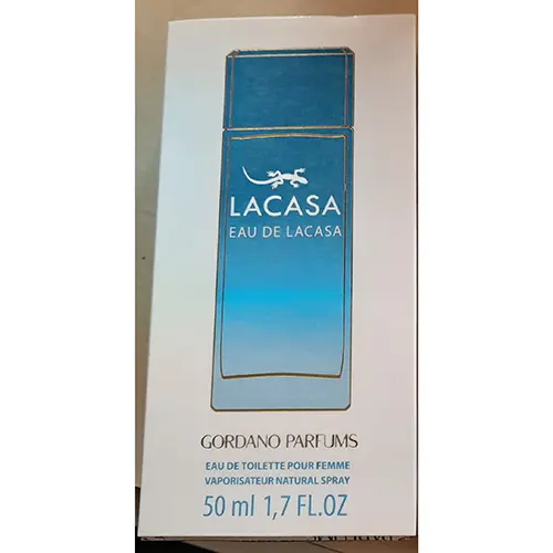 Photo de l’avis officiel: GORDANO PARFUMS LACASA - Eau de Lacasa — risque: Risque chimique