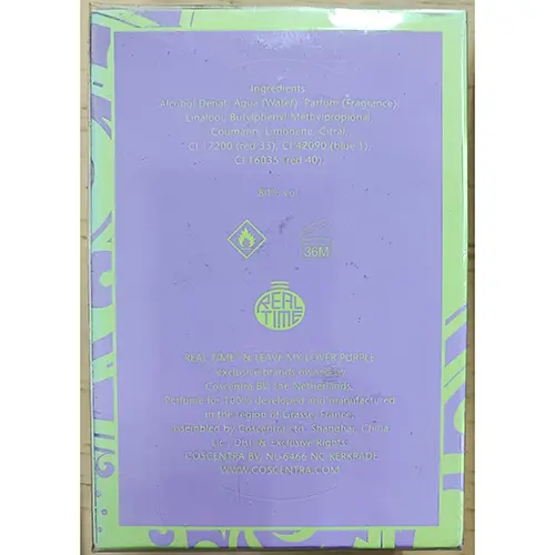 Photo de l’avis officiel: REAL TIME Leave My Lover Purple Parfum — risque: Risque chimique