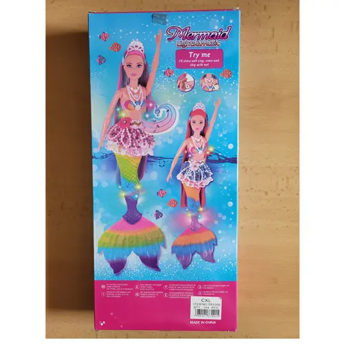 Photo de l’avis officiel: Mermaid Lights&amp;Music Poupée en plastique — risque: Risque chimique
