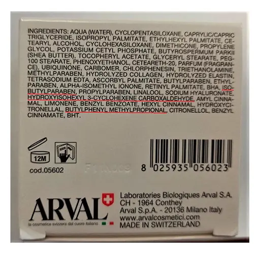 Foto do aviso oficial: Arval Doctora night cream Creme facial — risco: Químico