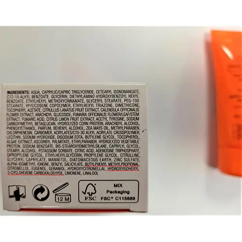 Photo de l’avis officiel: Collistar Crème de bronzage pour le visage — risque: Risque chimique