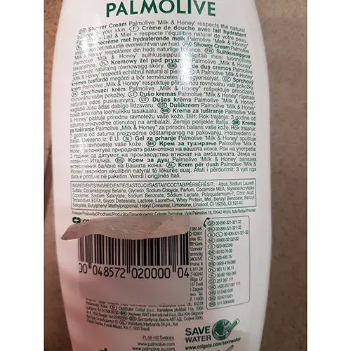 Photo de l’avis officiel: Palmolive Naturals Crème de douche — risque: Risque chimique (SR/02011/25)
