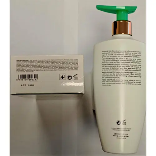 Photo de l’avis officiel: Collistar Crema Termale Anticellulite Crème pour le corps — risque: Risque chimique