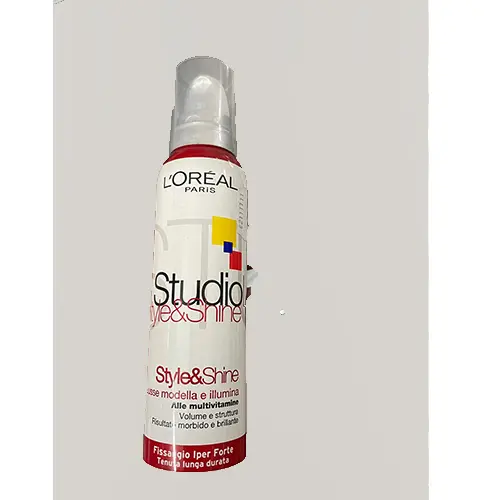 Photo de l’avis officiel: L'OREAL PARIS Studio Style &amp; Shine Mousse capillaire — risque: Risque chimique
