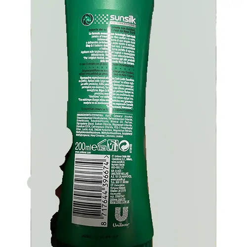 Foto aus der offiziellen Meldung: Sunsilk Ricci da domare per capelli ricci e mossi Haarspülung — Risiko: Chemikalie