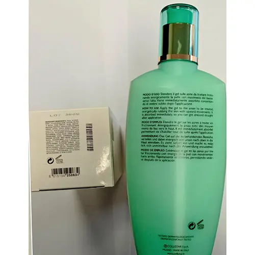Photo de l’avis officiel: Collistar Crio-Gel Anticellulite Lotion pour le corps — risque: Risque chimique