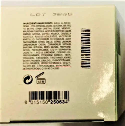 Photo de l’avis officiel: Collistar Crio-Gel Anticellulite Lotion pour le corps — risque: Risque chimique