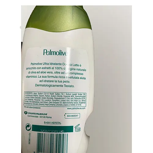 Foto do aviso oficial: Palmolive Naturals ultra idratante Leite de banho — risco: Químico