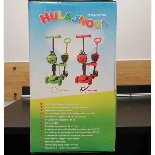 Photo de l’avis officiel: INDIANA Scooter 5 in 1 Trottinette de jouet — risque: Blessures