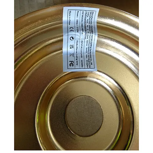 Photo de l’avis officiel: Ceiling lamp Plafonnier — risque: Choc électrique (SR/02080/25)
