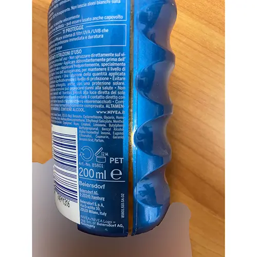 Photo de l’avis officiel: Nivea Sun Protect &amp; Refresh Écran solaire — risque: Risque chimique