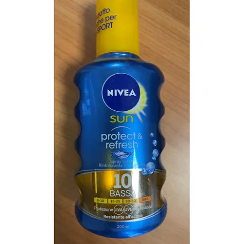 Photo de l’avis officiel: Nivea Sun Protect &amp; Refresh Écran solaire — risque: Risque chimique