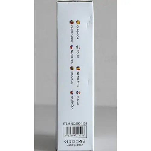 Photo from the official notice: SINKAL STAR USB CHARGER PD 20W (on the box), PD quick charger 20W (on the product) — electric shock risk