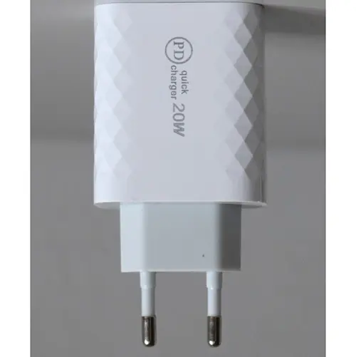 Photo from the official notice: SINKAL STAR USB CHARGER PD 20W (on the box), PD quick charger 20W (on the product) — electric shock risk