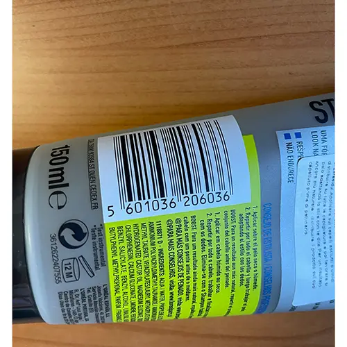 Foto uit de officiële melding: L'oreal Studio Line Studio Line Invisi Fix 24 h Haargel — risico: Chemische risico's