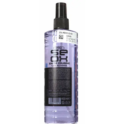 Photo de l’avis officiel: Pro Seox Eau de Cologne, %80 Alkohol Parfum — risque: Risque chimique
