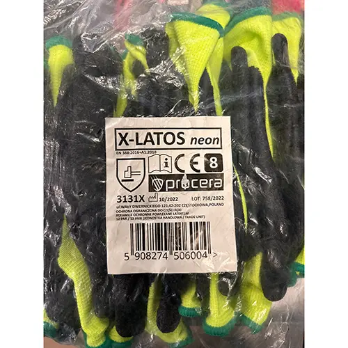 Foto do aviso oficial: Procera X-LATOS Luvas de proteção — risco: Cortes