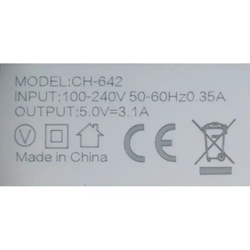 Photo de l’avis officiel: TREQA FAST CHARGER Chargeur USB — risque: Choc électrique (OR/00090/25)