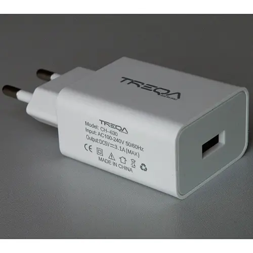 Photo de l’avis officiel: TREQA Smart charger Chargeur USB — risque: Choc électrique