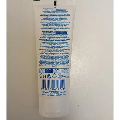 Photo de l’avis officiel: Helios Herb Sunscreen SPF 20 Écran solaire — risque: Risque chimique
