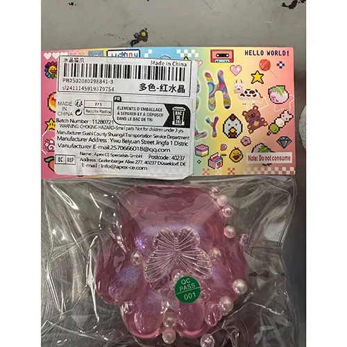Foto do aviso oficial: Cat's Paw Pinch Squeeze Toy Limo do brinquedo — risco: Engasgamento