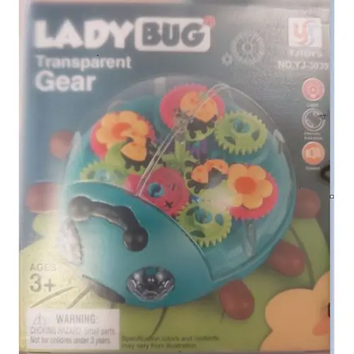 Foto uit de officiële melding: Lady Bug, transparent gear Plastic speelgoed — risico: Aantasting van het gezichtsvermogen