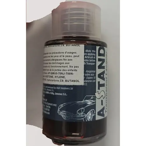 Foto uit de officiële melding: AMMO OF MIG JIMENEZ A-Stand Vernis — risico: Chemische risico's