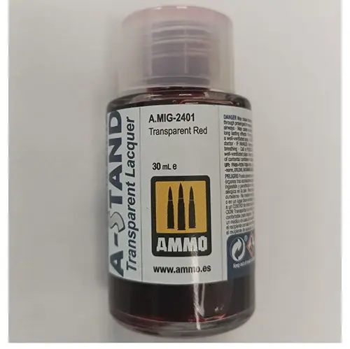 Foto uit de officiële melding: AMMO OF MIG JIMENEZ A-Stand Vernis — risico: Chemische risico's
