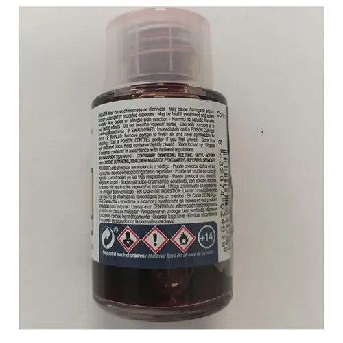 Foto uit de officiële melding: AMMO OF MIG JIMENEZ A-Stand Vernis — risico: Chemische risico's