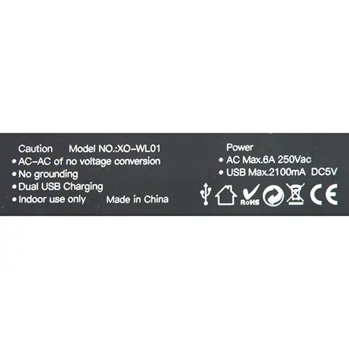 Foto dell’avviso ufficiale: XO ADAPTOR Traveler Quick Charger Adattatore da viaggio — rischio: Scossa elettrica