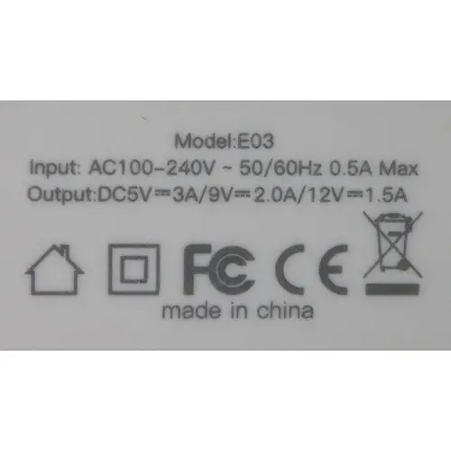 Photo de l’avis officiel: VFAN USB Safe Fast Charger Kit Chargeur USB — risque: Choc électrique