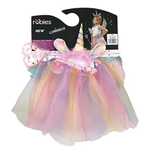 Photo from the official notice: Rubies Déguisement licorne lumineuse fancy dress costume — fire risk