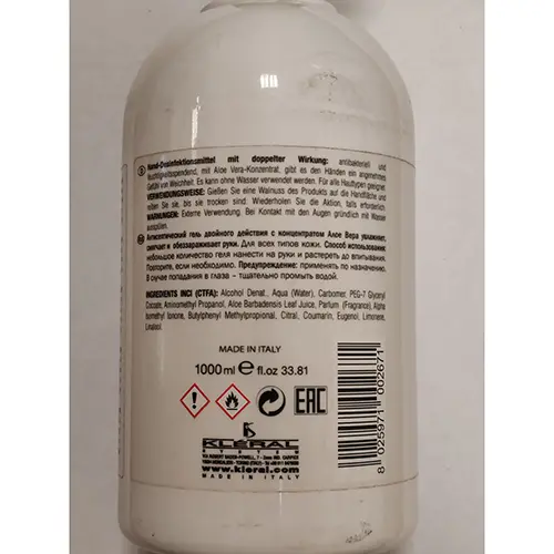 Photo de l’avis officiel: Kléral System Stop! Germ Savon liquide — risque: Risque chimique