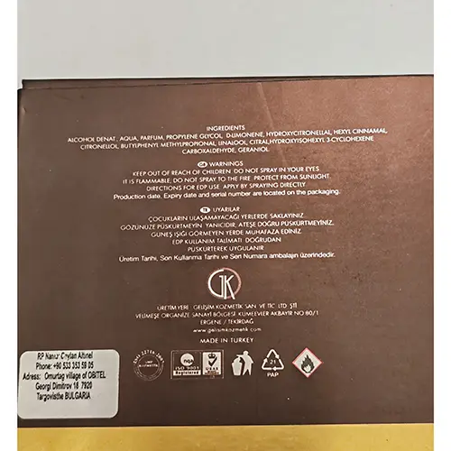 Foto dell’avviso ufficiale: Lèon Free Love Profumo — rischio: Rischio chimico
