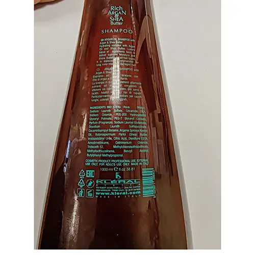 Photo de l’avis officiel: Kleral Rich Argan Shampooing — risque: Risque chimique
