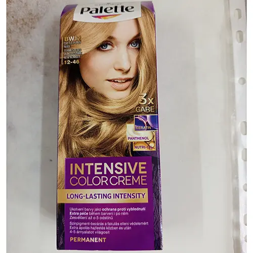 Foto aus der offiziellen Meldung: PALETTE INTENSIVE COLOR CREME, LONG-LASTING INTENSITY Haarfärbemittel — Risiko: Chemikalie
